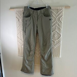 Men/womens M Olive Green Snow Pants